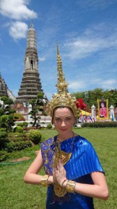 Margaret Truitt’s NASA Connect profile picture shows her wearing traditional Thai garb while in Bangkok. She deliberately chose the picture to spark conversations and connections with anyone viewing her profile. Photo Credit:  Edwin Sosa