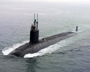 A Virginia class attack submarine surfaces. Photo Credit: U.S. Navy