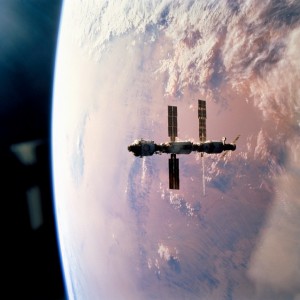 The Space-to-Space Communications System provides two-way communication among the Space Shuttle orbiter, the International Space Station (shown here), and the Extravehicular Activity Mobility Unit. 