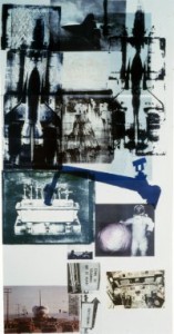 “Hot Shot,” by Robert Rauschenberg Rauschenberg attended the first launch of the Space Shuttle Columbia in April 1981. This lithograph captures elements of the shuttle, Kennedy Space Center, and the space culture of the Cocoa Beach area around Cape Canaveral. 