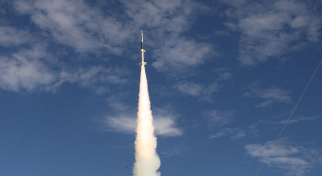 Recent college grads who work for NASA's Jet Propulsion Laboratory, Pasadena, Calif., successfully launched a sounding rocket 120 kilometers (75 miles) above Earth's surface on Monday, Dec. 6, from the U.S. Army's White Sands Missile Range in New Mexico. Image credit: White Sands Missile Range