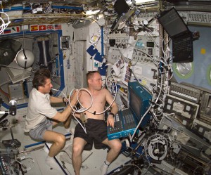 Remote ultrasound procedures help provide for medical diagnoses on the International Space Station.