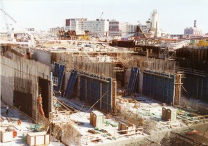 The Big Dig during construction. 