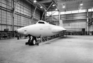 The X-15 mockup as it was inspected in December 1956. 