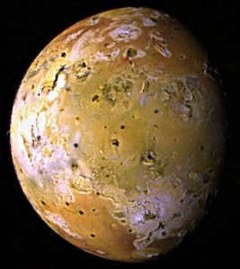The images used to create this color composite of Io were acquired by Galileo during its ninth orbit of Jupiter. 