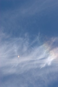 Moments after launch, SDO’s Atlas V rocket flew past a sundog and, with a rippling flurry of shock waves, destroyed it. 