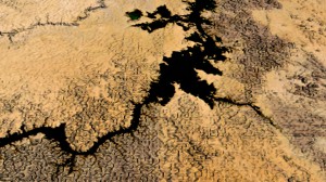 Animation still showing Lake Nasser, Egypt. Image Credit: NASA Goddard Space Flight Center/Scientific Visualization Studio; Blue Marble Next Generation data is courtesy of Reto Stockli (Goddard) and NASA’s Earth Observatory.