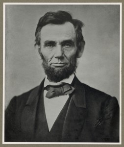 Portrait of Abraham Lincoln. 