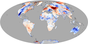 This global map shows temperature anomalies for July 4–11, 2010, compared with temperatures for the same dates from 2000 to 2008. CLARREO’s ability to measure trends over a decade or more could help scientists know whether climate change will be less or more severe than expected as much as two decades earlier than current data allow.