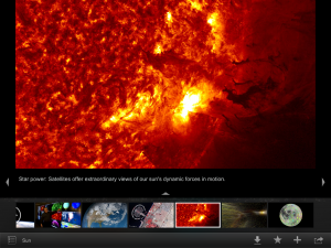 The NASA Viz app shares scientific stories through images, animations, articles, and more.
