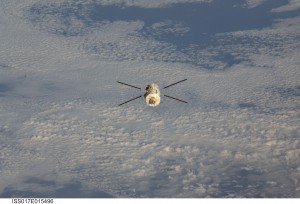 Being able to use their own space transportation systems was an important part of ISS negotiations with international partners. In this photo, ESA’s “Jules Verne” ATV separates from the ISS on Sept. 5, 2008. 
