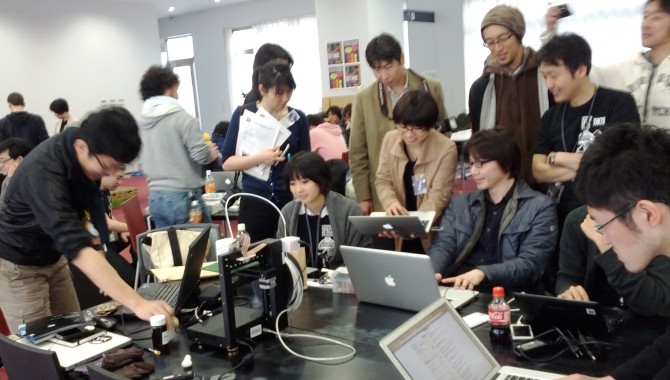 People all over the world—here, in Tokyo—participated in the 2012 International Space Apps Challenge. Photo Credit: Fumi Yamazaki