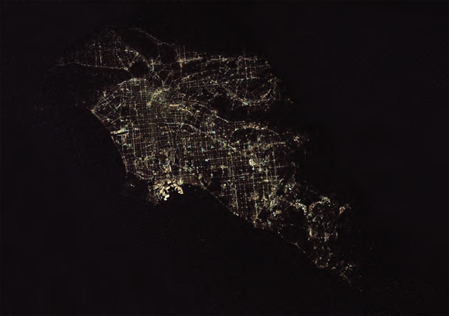 International Space-Station view of Los Angeles taken by Astronaut Donald Pettit