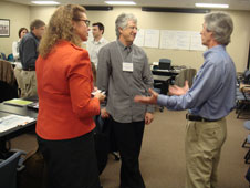 Jo Spencer, Paul Adler, and Ed Rogers during Knowledge Forum