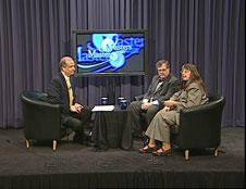 Ed Hoffman (left), Mike Hawes (center), and Lynn Cline (right) during Masters with Masters III