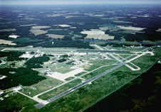 Aerial view of NASA Wallops Flight Facility