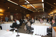 Knowledge Forum attendees discuss building networks