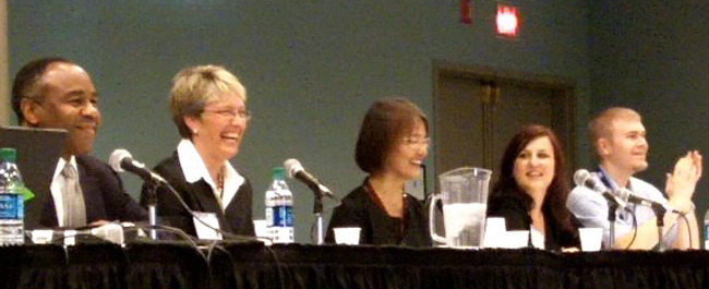 Panel members discuss developing the international young professional community, 2011 NASA Project Management Challenge