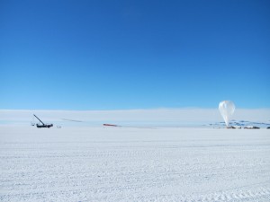Antarctica offers a unique environment for long-duration balloon flights, which the International Focusing Optics Collaboration for micro-Crab Sensitivity (InFOCuS) mission hopes to take advantage of in 2014. Here, the Super Trans-Iron Galactic Element Recorder payload prepares for its Antarctic launch.