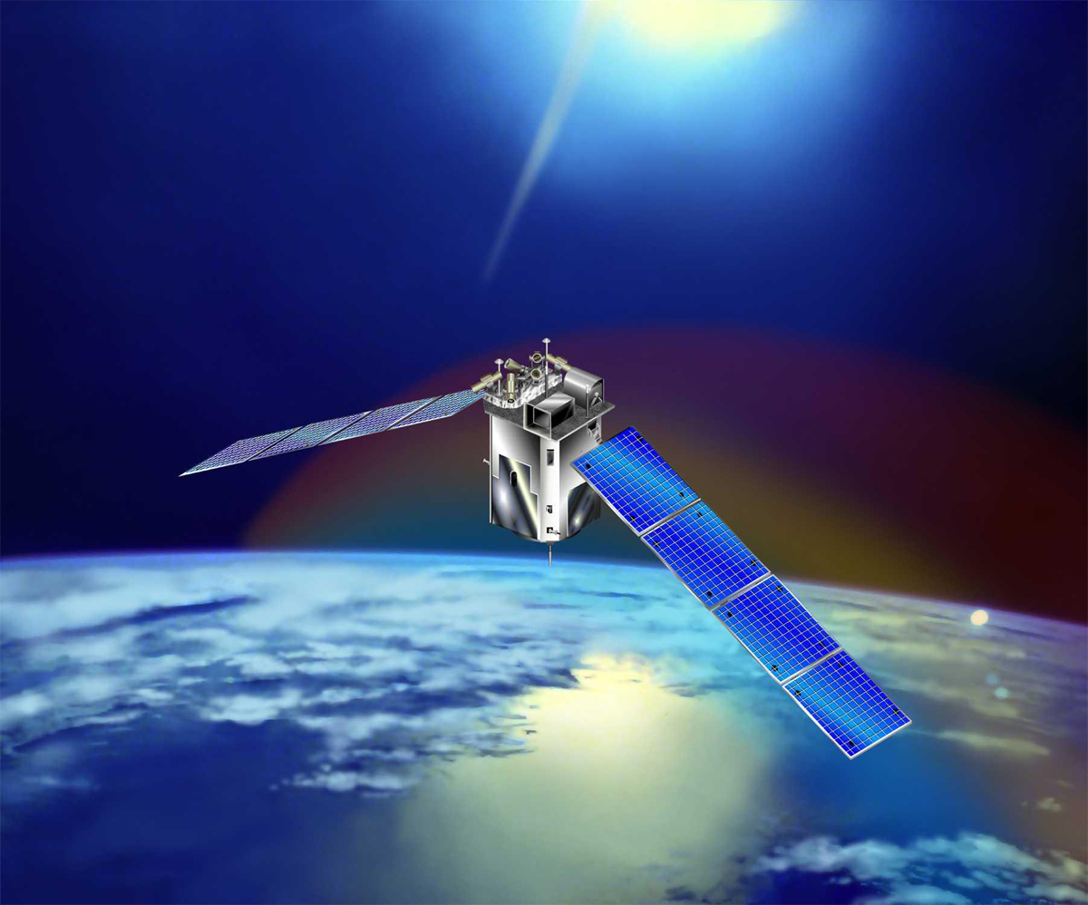 Artist’s concept of the TIMED spacecraft.