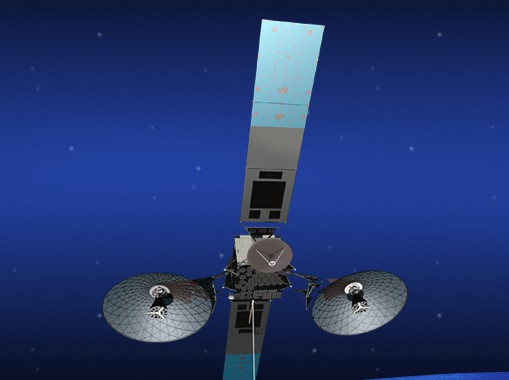An artist’s concept of the TDRS-K communication satellite.