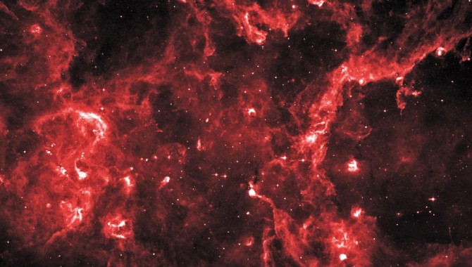Cygnus X hosts many young stellar groupings. The combined outflows and ultraviolet radiation from the region’s numerous massive stars have heated and pushed gas away from the clusters, producing cavities of hot, lower-density gas.