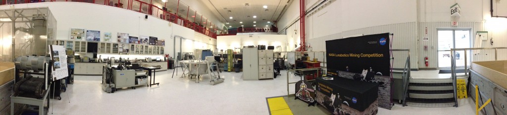 A panoramic view of the new KSC Swamp Works space.