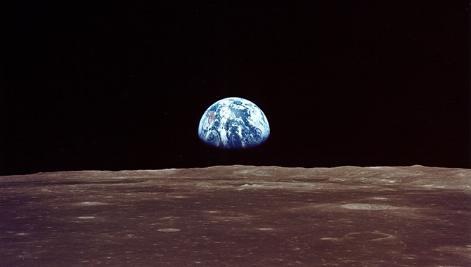 Picture of Earth taken from the moon by the Apollo 11 crew. Photo Credit: NASA