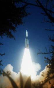 The launch of Voyager 2 on August 20, 1977, from Cape Canaveral, Florida. Voyager 1 followed just over two weeks later on September 5. Photo Credit: NASA/JPL-Caltech