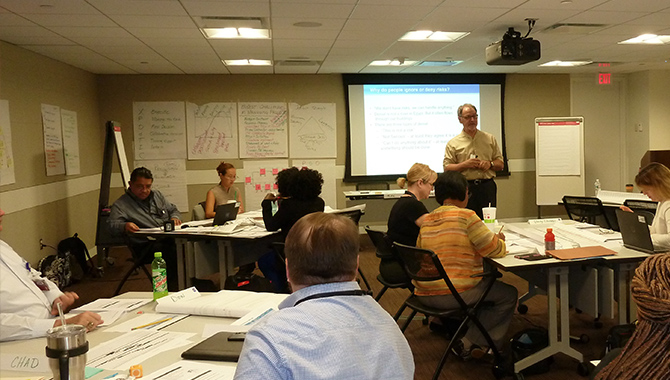 APPEL evaluates the effectiveness of all of its courses to confirm their value to NASA’s workforce. Here, participants in the course Project Management for non-Technical Managers, held in September 2016 at NASA Headquarters, explore the tools and techniques that are critical to planning and managing any project successfully. Credit: NASA/Dan Daly