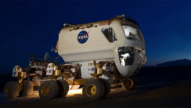 NASA is currently working to on a vehicle that will be able to navigate tough terrain with the Multi-Mission Space Exploration Vehicle (MMSEV). Photo Credit: NASA