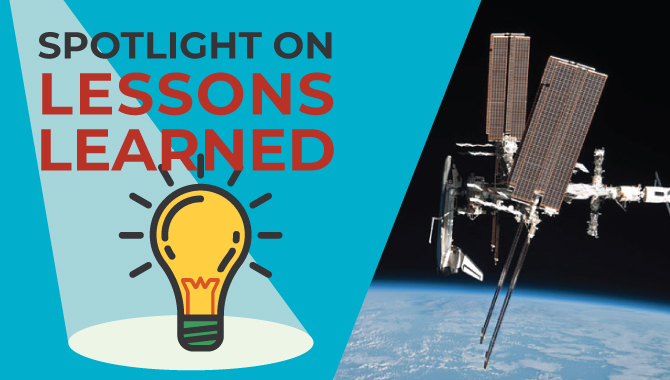 <em>Spotlight on Lessons Learned:</em> International Space Station Hardware Disposition Project
