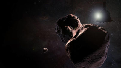 New Horizons spacecraft encountering Ultima Thule