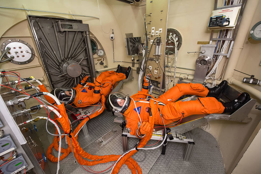 Engineers and technicians at NASA’s Johnson Space Center in Houston are testing the spacesuit astronauts will wear
