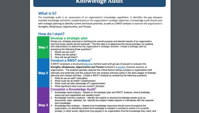 Knowledge Audit PDF