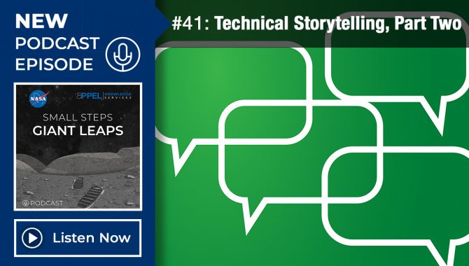 Podcast Episode 41, Technical Storytelling, Part Two