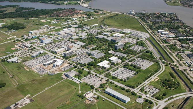 Shown here in 2017, the site for what is now the Johnson Space Center was selected from a list of 23 cities in September 1961. It was chosen for its key attributes, including moderate climate, established industrial complex, and ready access to water transportation that could accommodate massive barges. Credit: United States Coast Guard