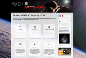 NASA's STI Repository (NTRS). Credit: NASA