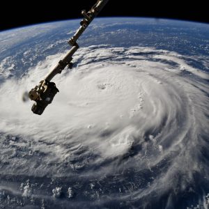 Image of hurricane Florence taken from the International Space Station. Credit: NASA