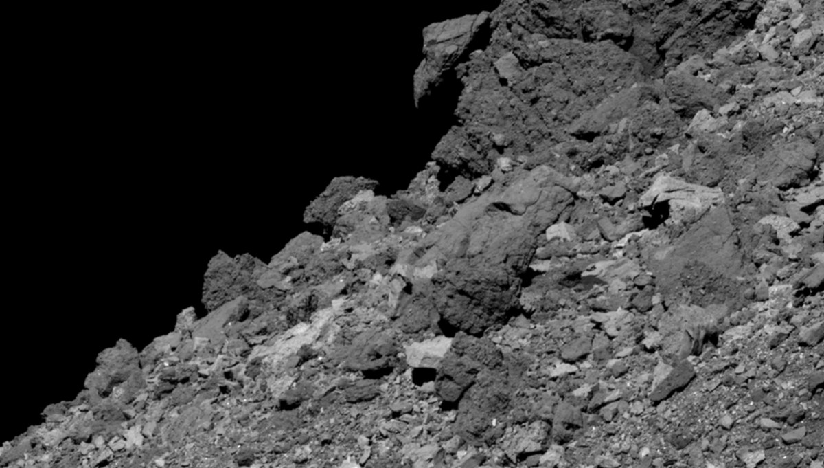 Researchers are learning more about the surprisingly rugged surface of the asteroid Bennu, which is covered with boulders and has defied expectations. Credit: NASA/Goddard/University of Arizona