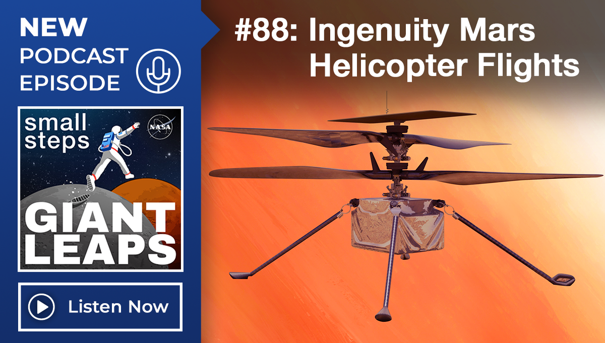 Illustration of the Ingenuity Mars Helicopter. NASA’s Ingenuity Mars Helicopter is the first aircraft humanity has sent to another planet to attempt powered, controlled flight. Credit: NASA