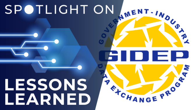 The GIDEP Logo–Government-Industry Data Exchange Program. Credit: GIDEP