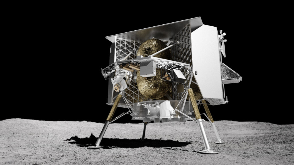 Illustration of Astrobotic’s Peregrine lunar lander. Illustration Credit: Astrobotic