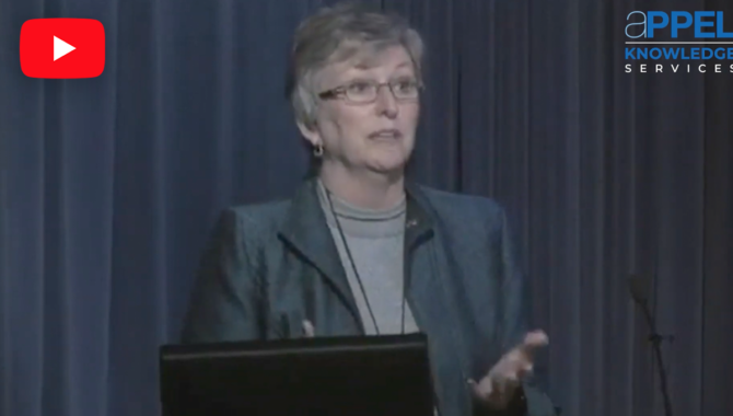 Screenshot of Carolyn Griner during her speech. Credit: NASA
