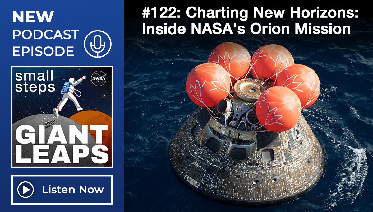 At 12:40 p.m. EST, Dec. 11, 2022, NASA’s Orion spacecraft for the Artemis I mission splashed down in the Pacific Ocean after a 25.5 day mission to the Moon. Orion was recovered by NASA’s Landing and Recovery team, U.S. Navy and Department of Defense partners aboard the USS Portland. Credit: NASA/James M. Blair