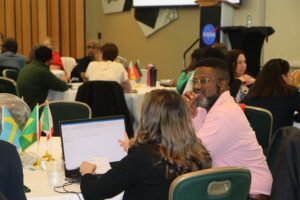 NASA and international participants conducting meetings during the 2024 APPEL KS International Project Management course. Photo Credit: NASA