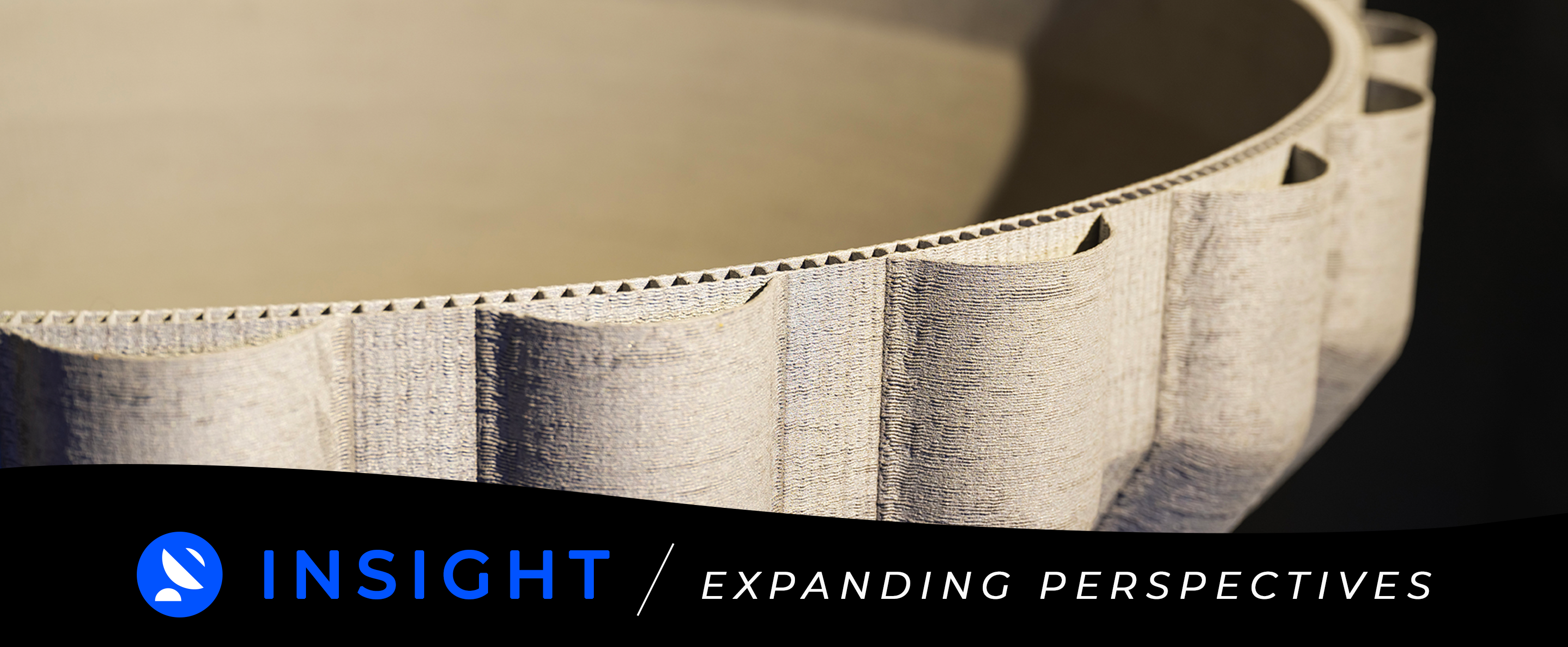 The wall of this 3D printed aluminum rocket engine nozzle is actually hollow, filled with tiny channels that the cryogenic fuel flows through to cool the nozzle. Credit: NASA