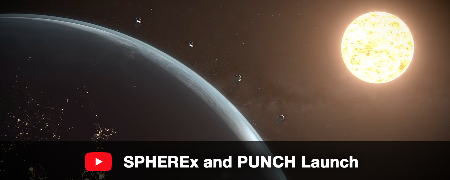 Featured Video: SPHEREx and PUNCH launch. Credit: NASA